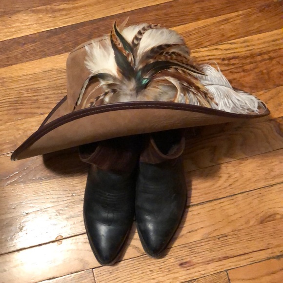 San Zeno Leather Accessories - 🤠VINTAGE🤠COWBOY OR GAL HAT!
